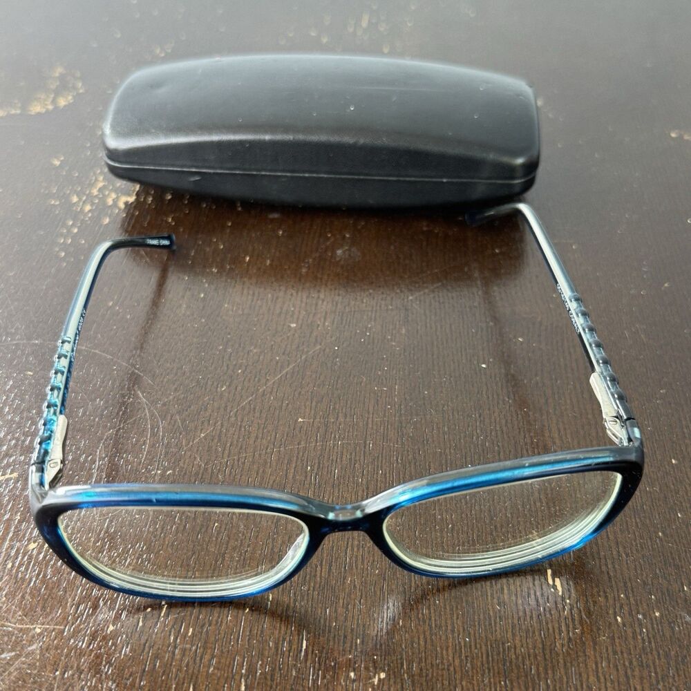 Enhance Womens Eyeglasses 4028 Cobalt Blue Size 55/16/140 Excellent